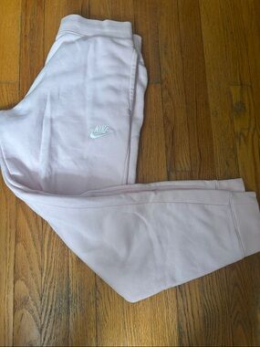 Nike Kids Pale Pink Fleece Joggers